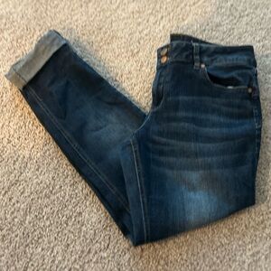 Soho Dark Blue Skinny Jeans Cuffed

Size 12